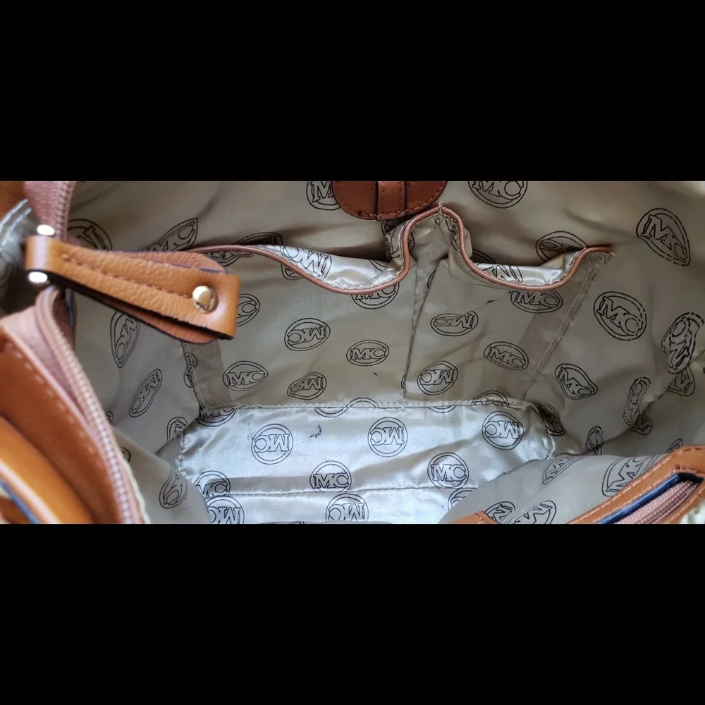MC Brown Embossed Purse - Picture 11 of 15